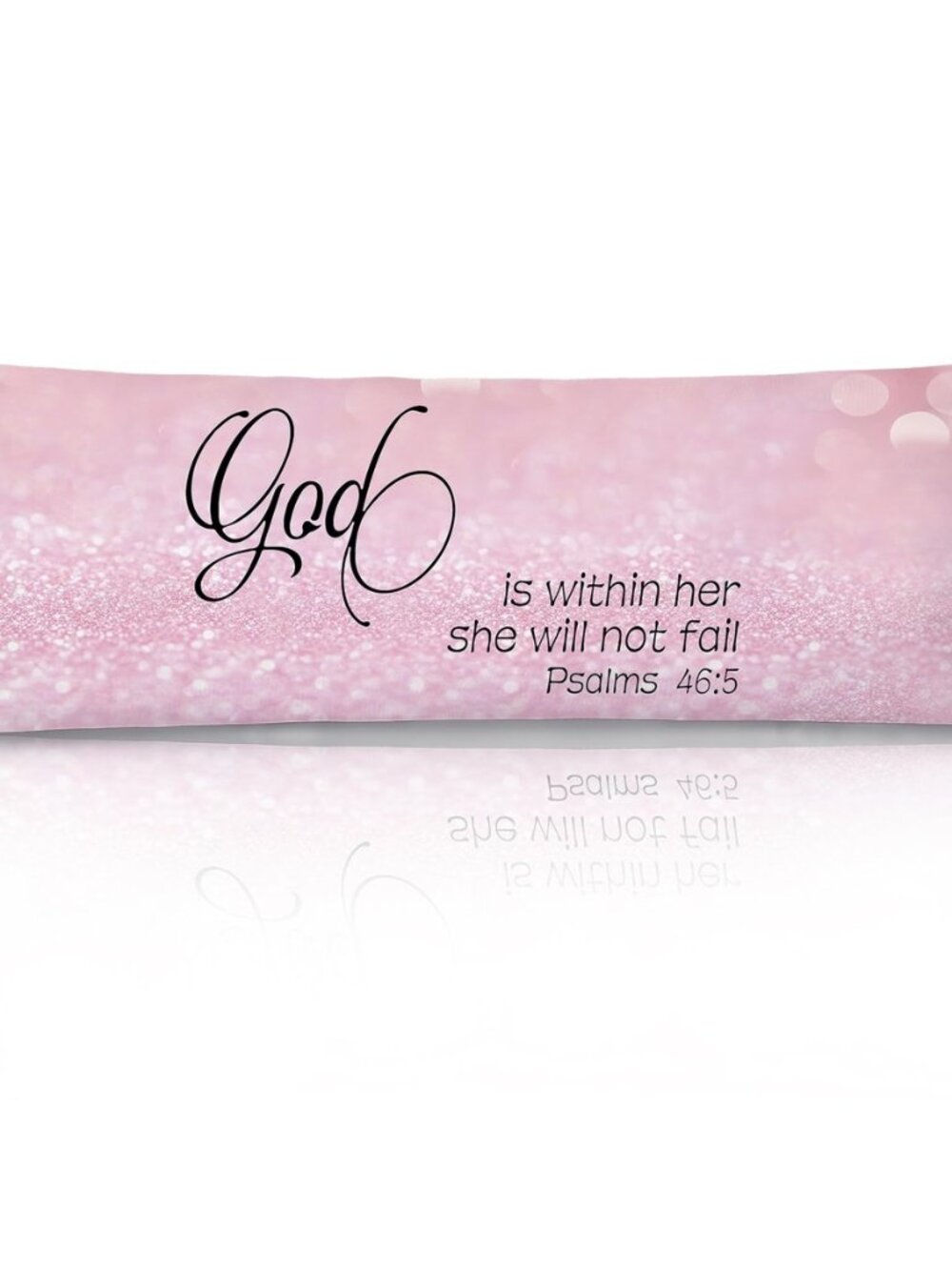 God is Within Her She Will Not Fall Christian 20x54 Body Pillow Cover, Christian